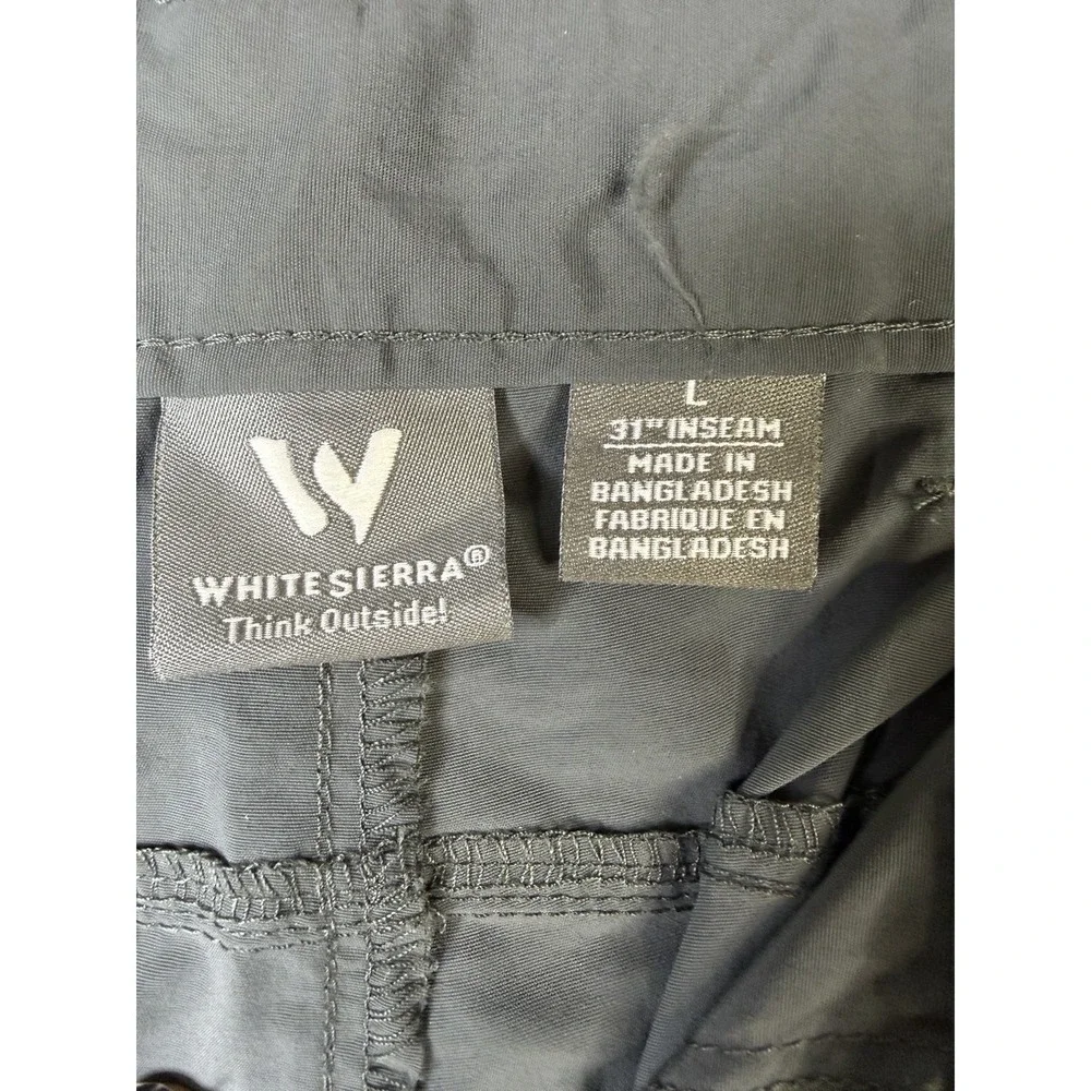 White Sierra Women's‎ Large Zip Off Convertible Hiking Pants UPF 30 Teflon NWT